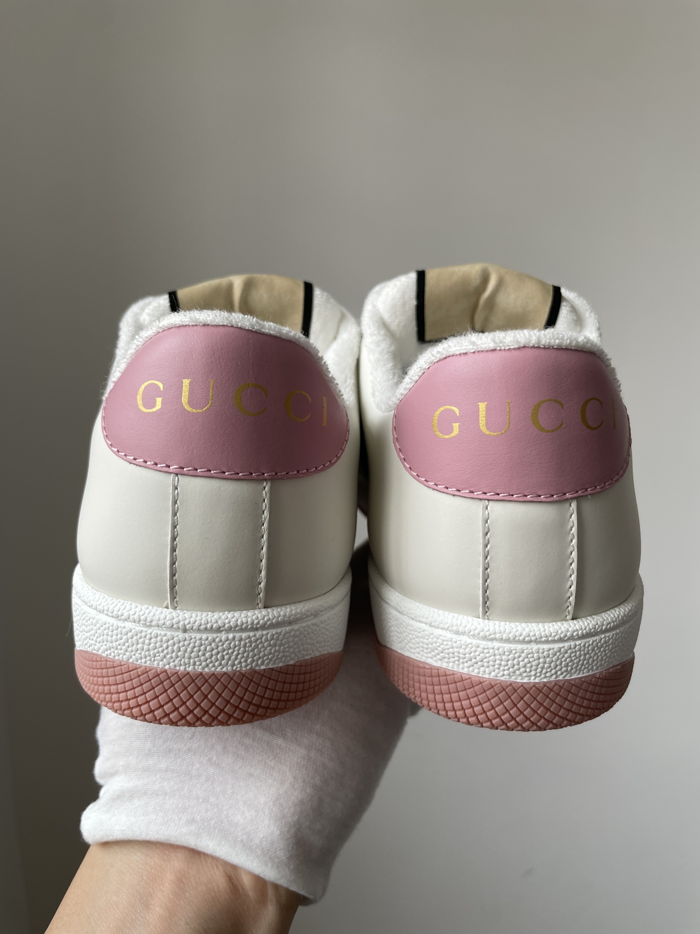 Gucci Screener Leather Casual Sneakers Women White - Image 4
