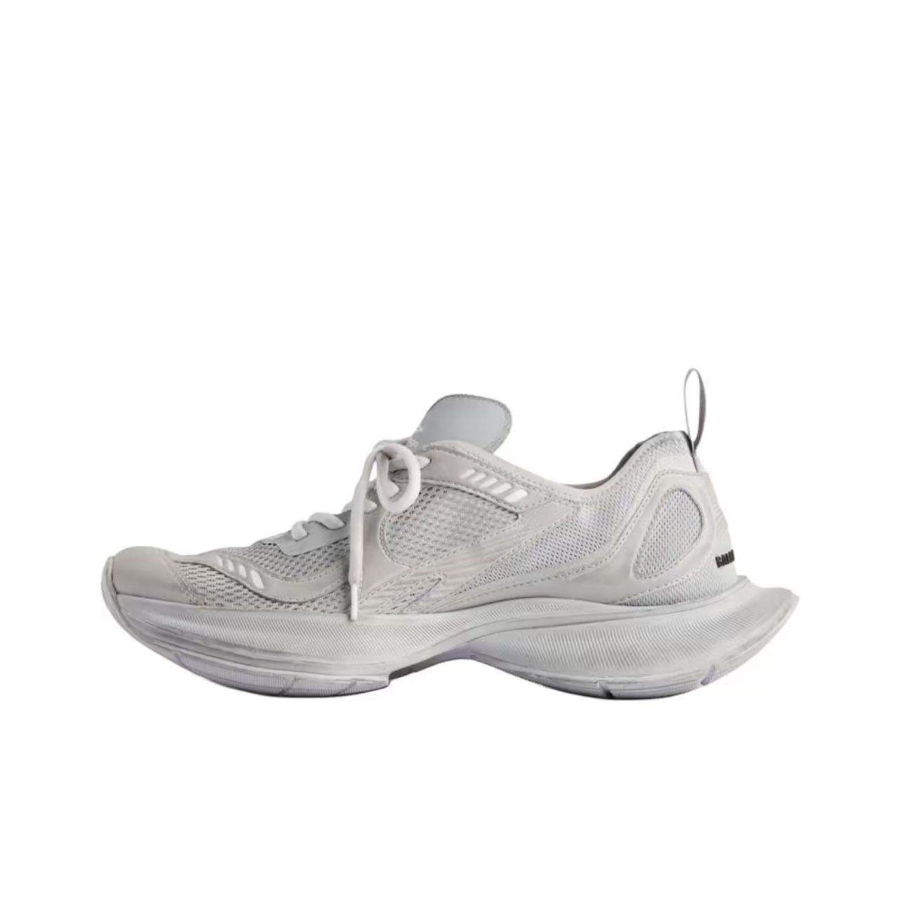 Balenciaga Circuit Round-Toe Lace-Up Low-Top Gray Training Sneakers for Men