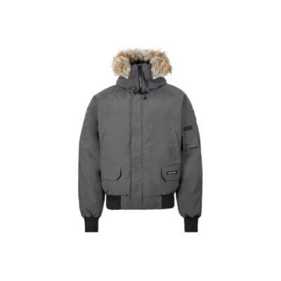 Canada Goose Chilliwack Red Label 01 Waterproof Windproof Hood Trim Short Bomber Down Jacket Unisex Graphite