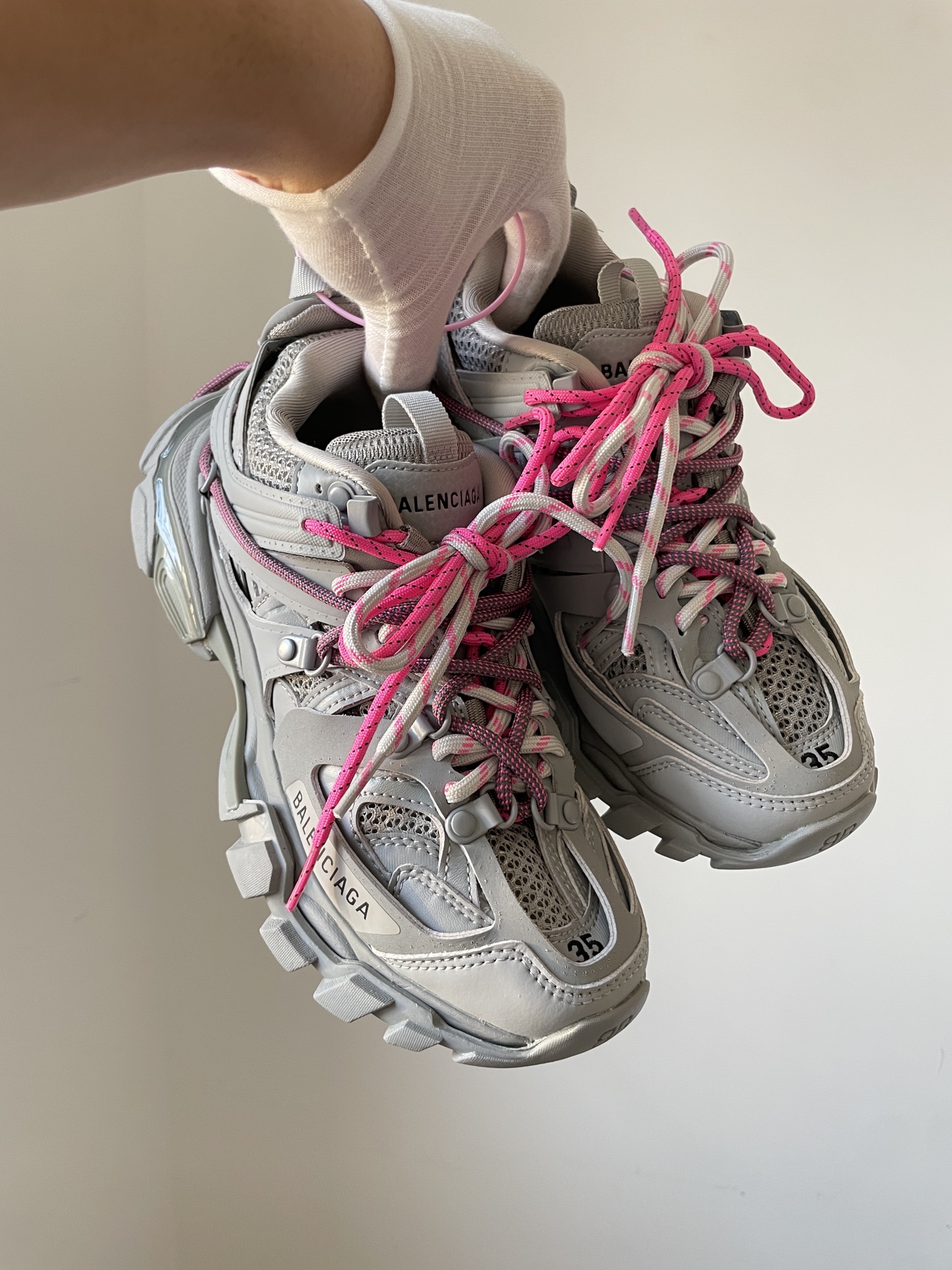 Balenciaga Track Round-Toe Lace-Up Low-Top Sneakers for Women - Image 6