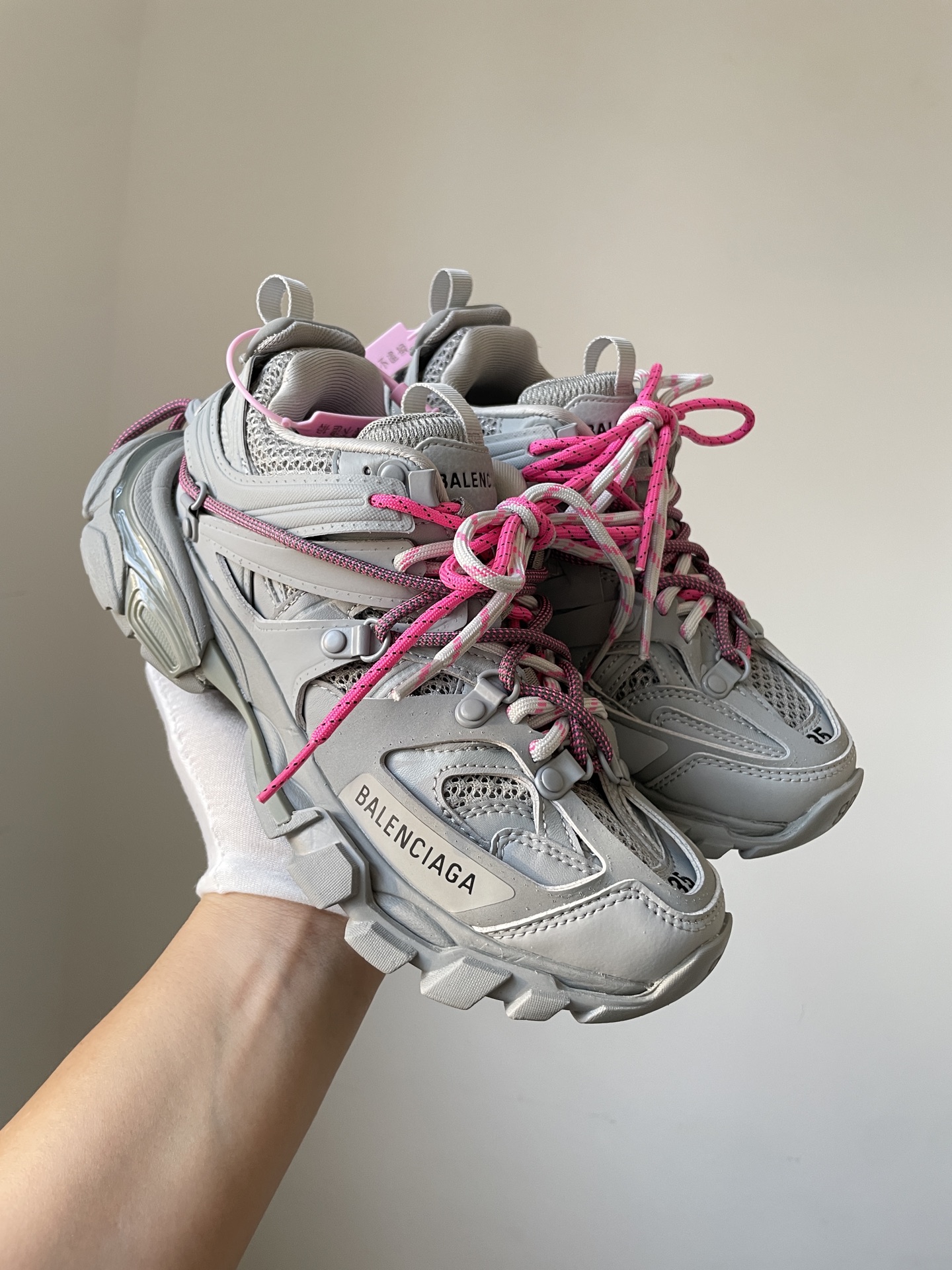 Balenciaga Track Round-Toe Lace-Up Low-Top Sneakers for Women - Image 7