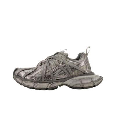 Balenciaga 3XL Round-Toe Slip-On Low-Top Gray Sneakers