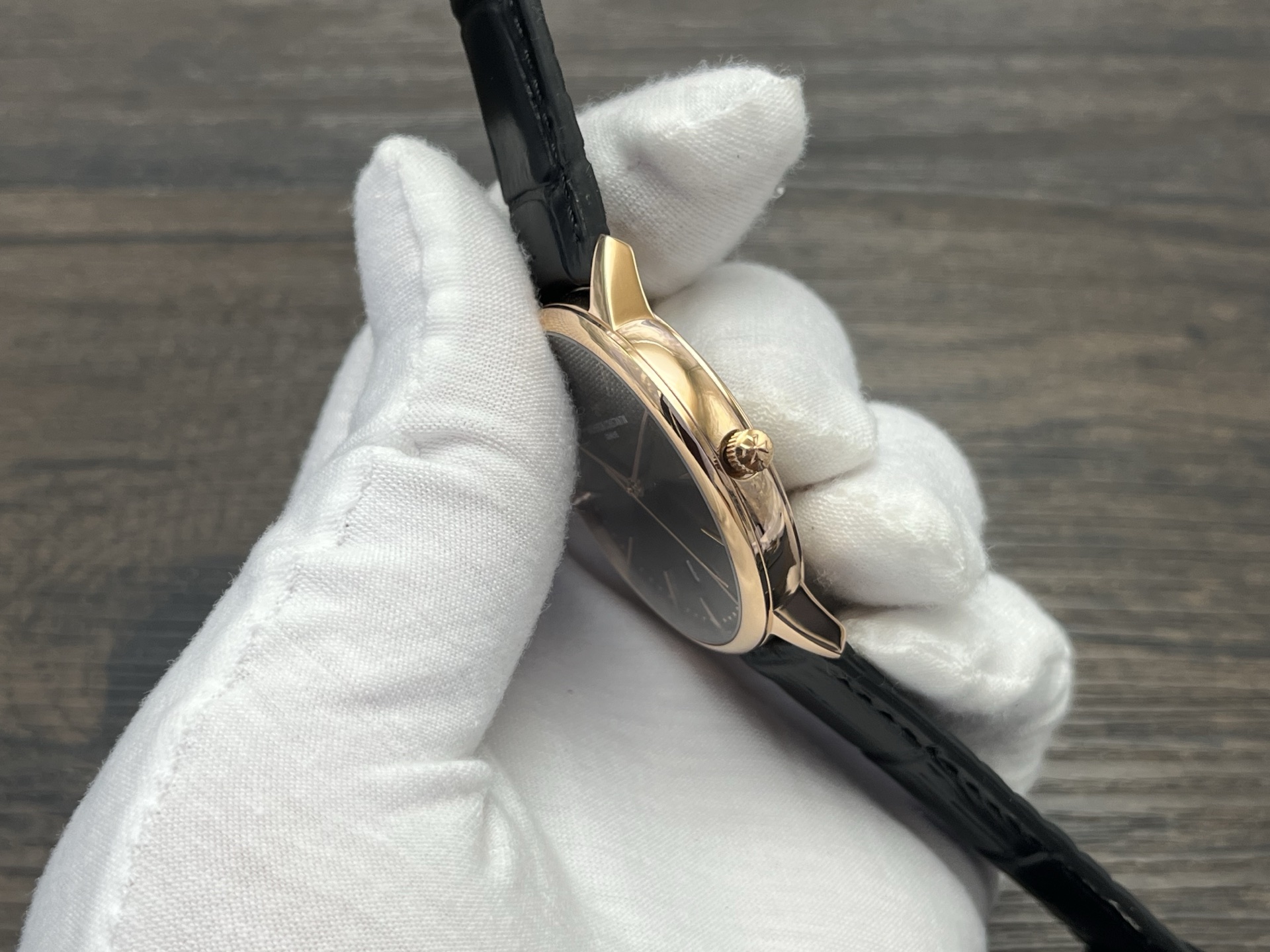 VACHERON CONSTANTIN Patrimony Automatic Mechanical Watch 40mm Black Dial Red Gold Case - Image 7