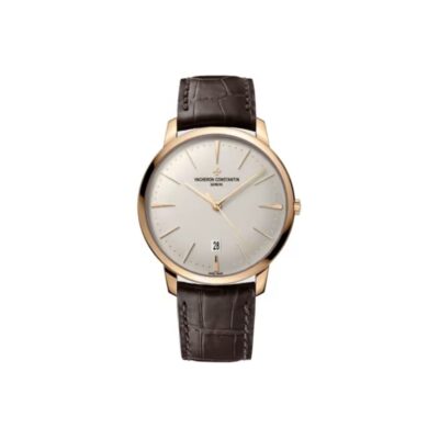 VACHERON CONSTANTIN Patrimony Automatic Mechanical Watch 40mm White Dial Red Gold Case