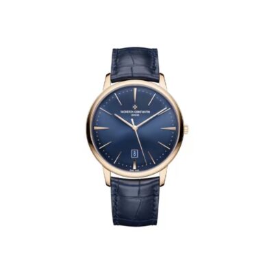 VACHERON CONSTANTIN Patrimony Automatic Mechanical Watch 40mm Blue Dial Red Gold Case