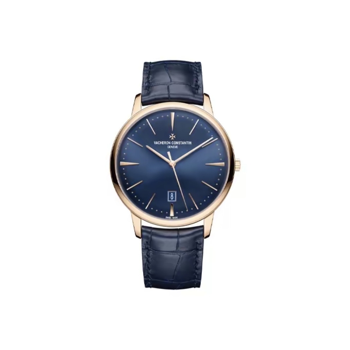 VACHERON CONSTANTIN Patrimony Automatic Mechanical Watch 40mm Blue Dial Red Gold Case