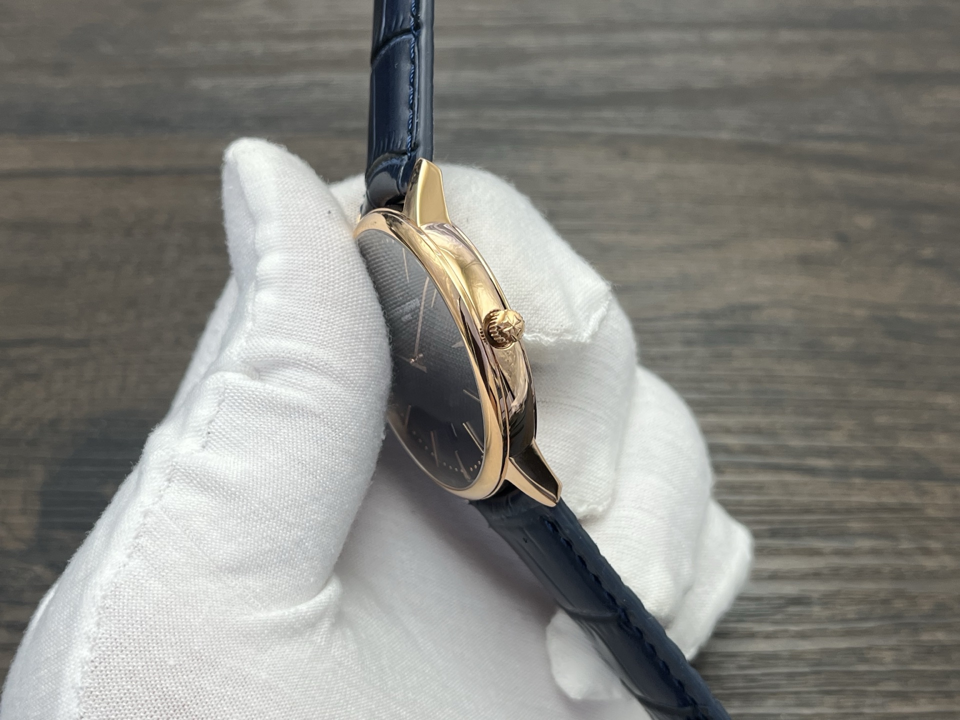 VACHERON CONSTANTIN Patrimony Automatic Mechanical Watch 40mm Blue Dial Red Gold Case - Image 7