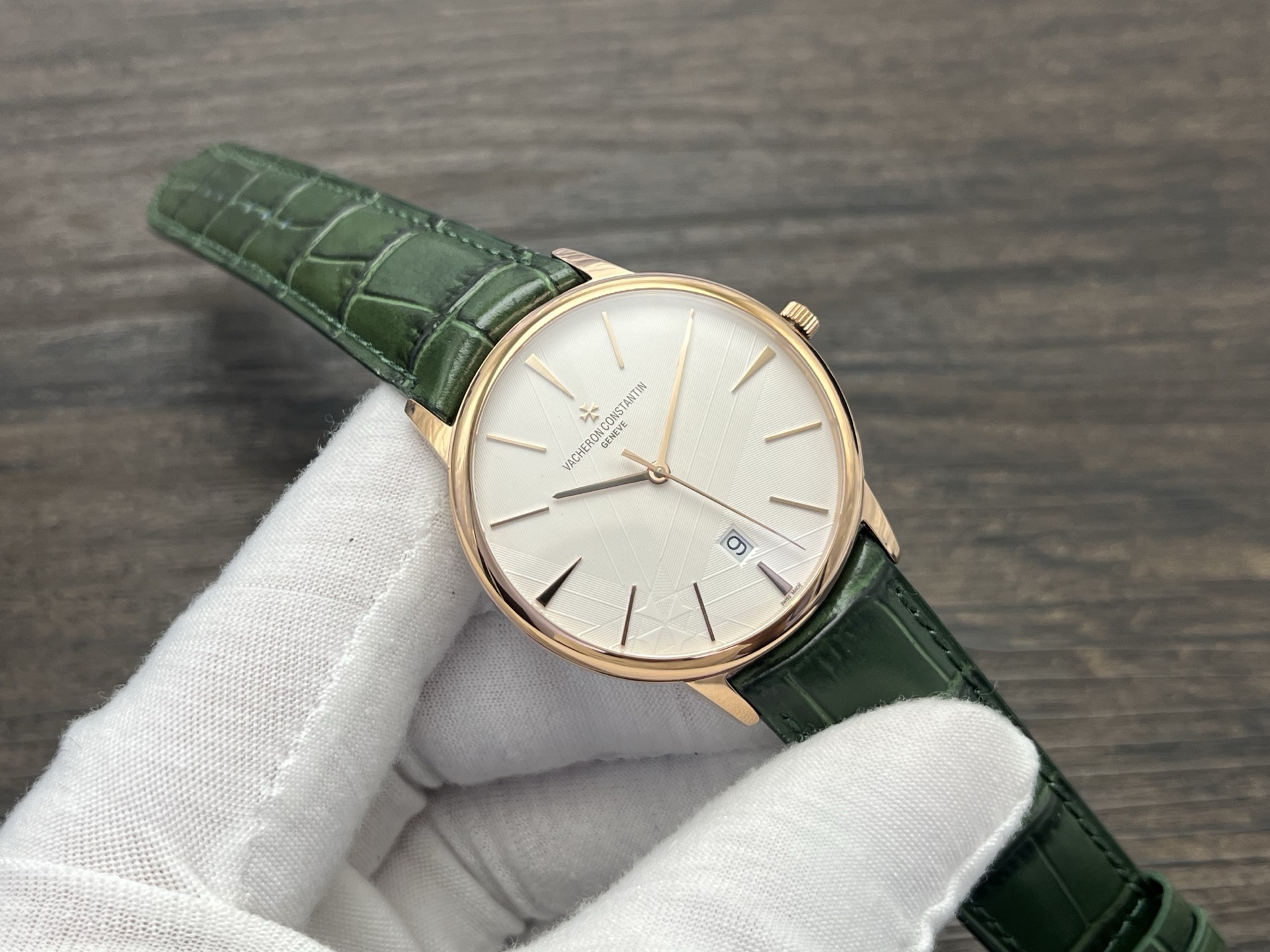 VACHERON CONSTANTIN Patrimony Automatic Mechanical Watch 40mm Silver Dial 18K Pink Gold Case - Image 2