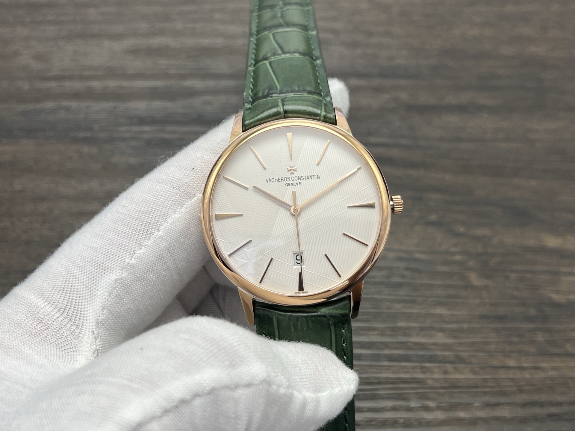 VACHERON CONSTANTIN Patrimony Automatic Mechanical Watch 40mm Silver Dial 18K Pink Gold Case - Image 3