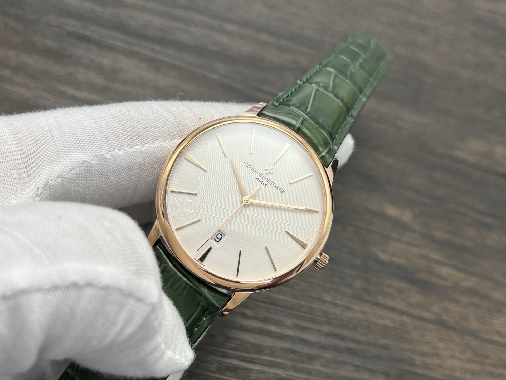 VACHERON CONSTANTIN Patrimony Automatic Mechanical Watch 40mm Silver Dial 18K Pink Gold Case - Image 4