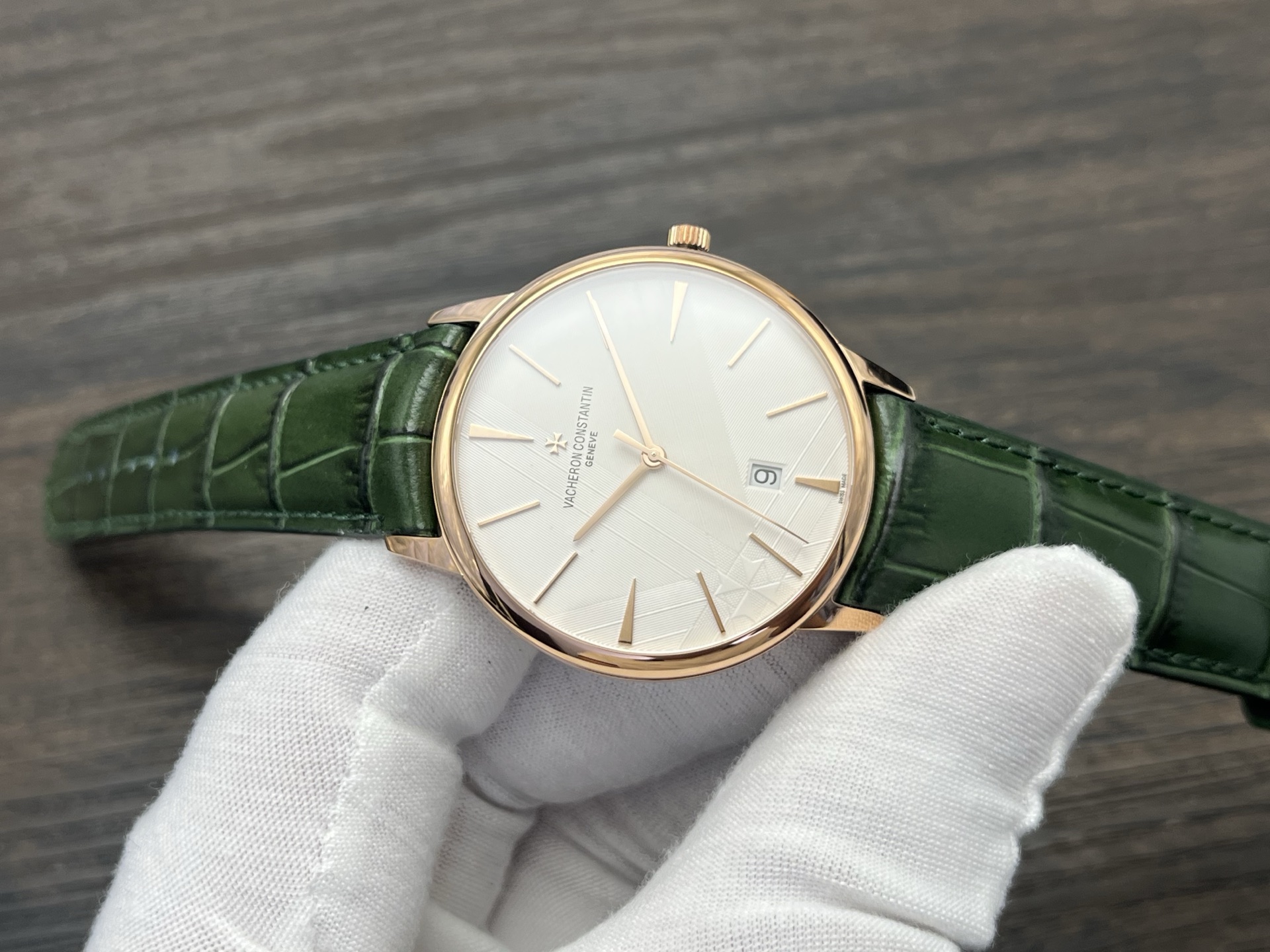 VACHERON CONSTANTIN Patrimony Automatic Mechanical Watch 40mm Silver Dial 18K Pink Gold Case - Image 5