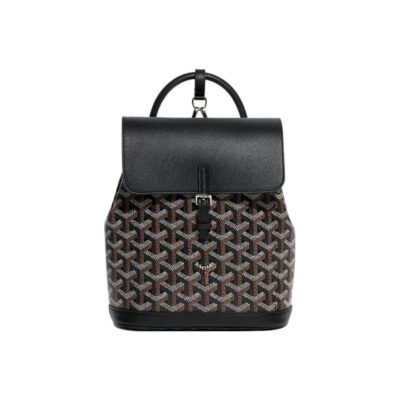 GOYARD Alpin Mini Canvas & Leather Backpack – Black