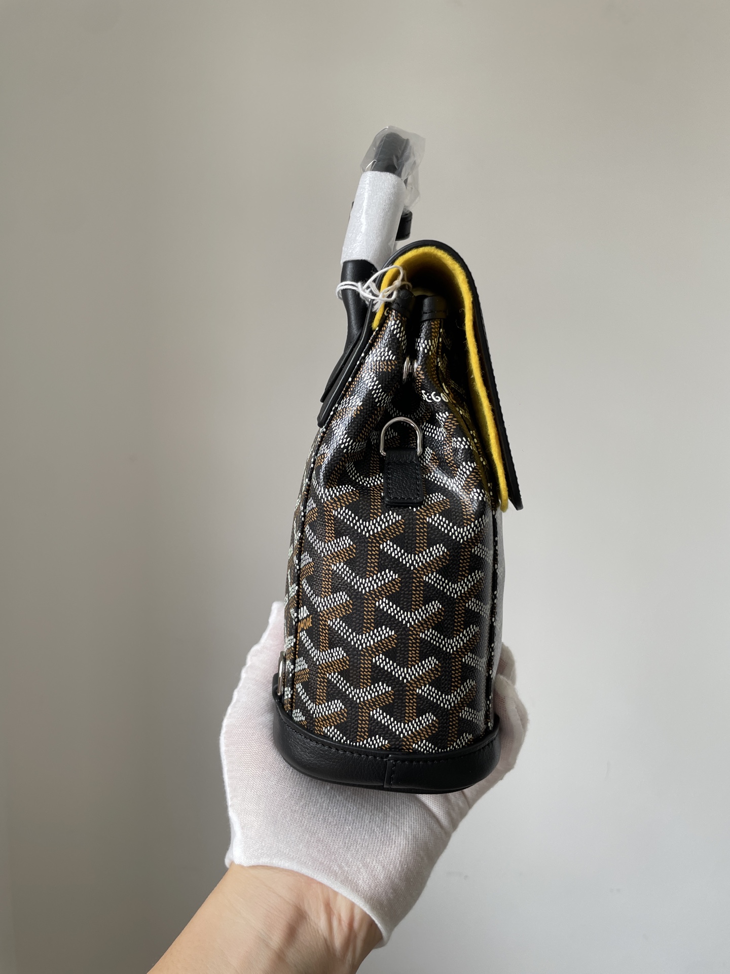 GOYARD Alpin Mini Canvas & Leather Backpack – Black - Image 6