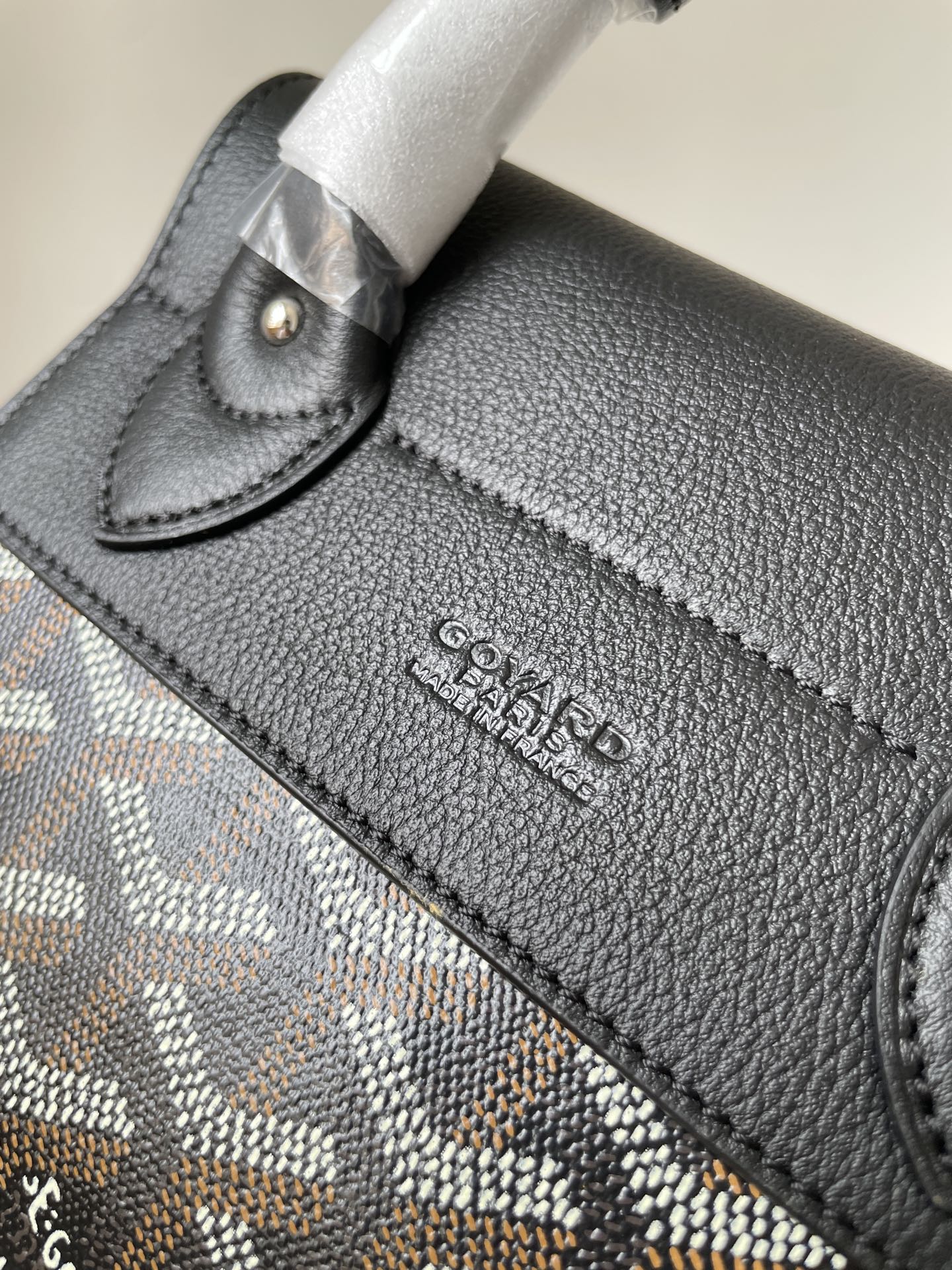 GOYARD Alpin Mini Canvas & Leather Backpack – Black - Image 7