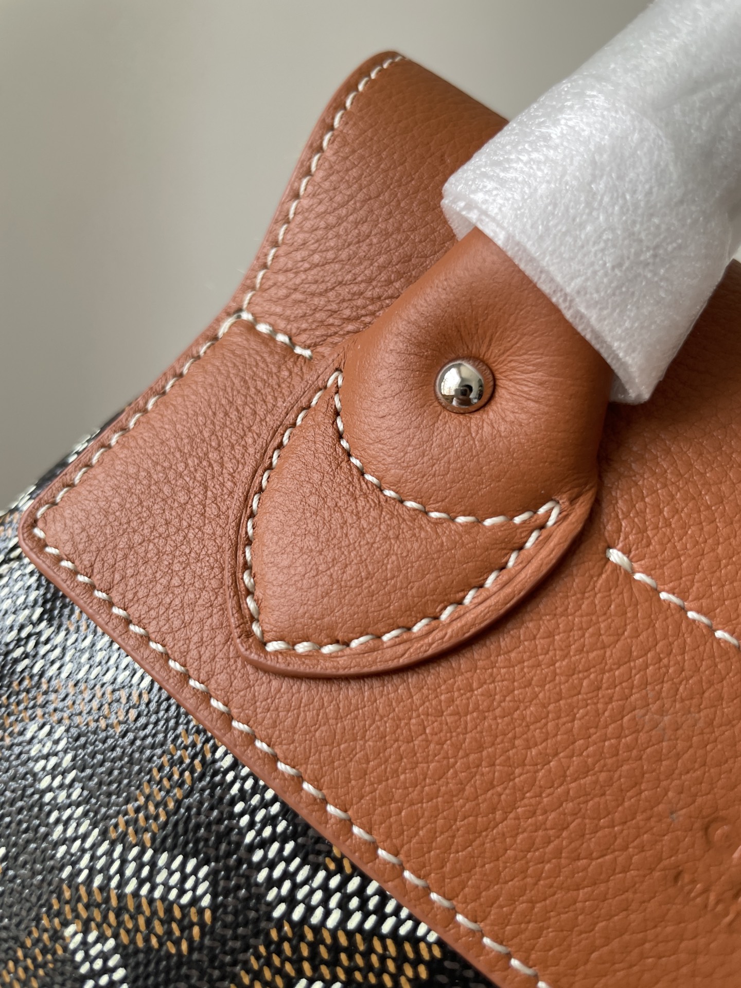 GOYARD Alpin Mini Canvas & Leather Backpack – Brown - Image 5