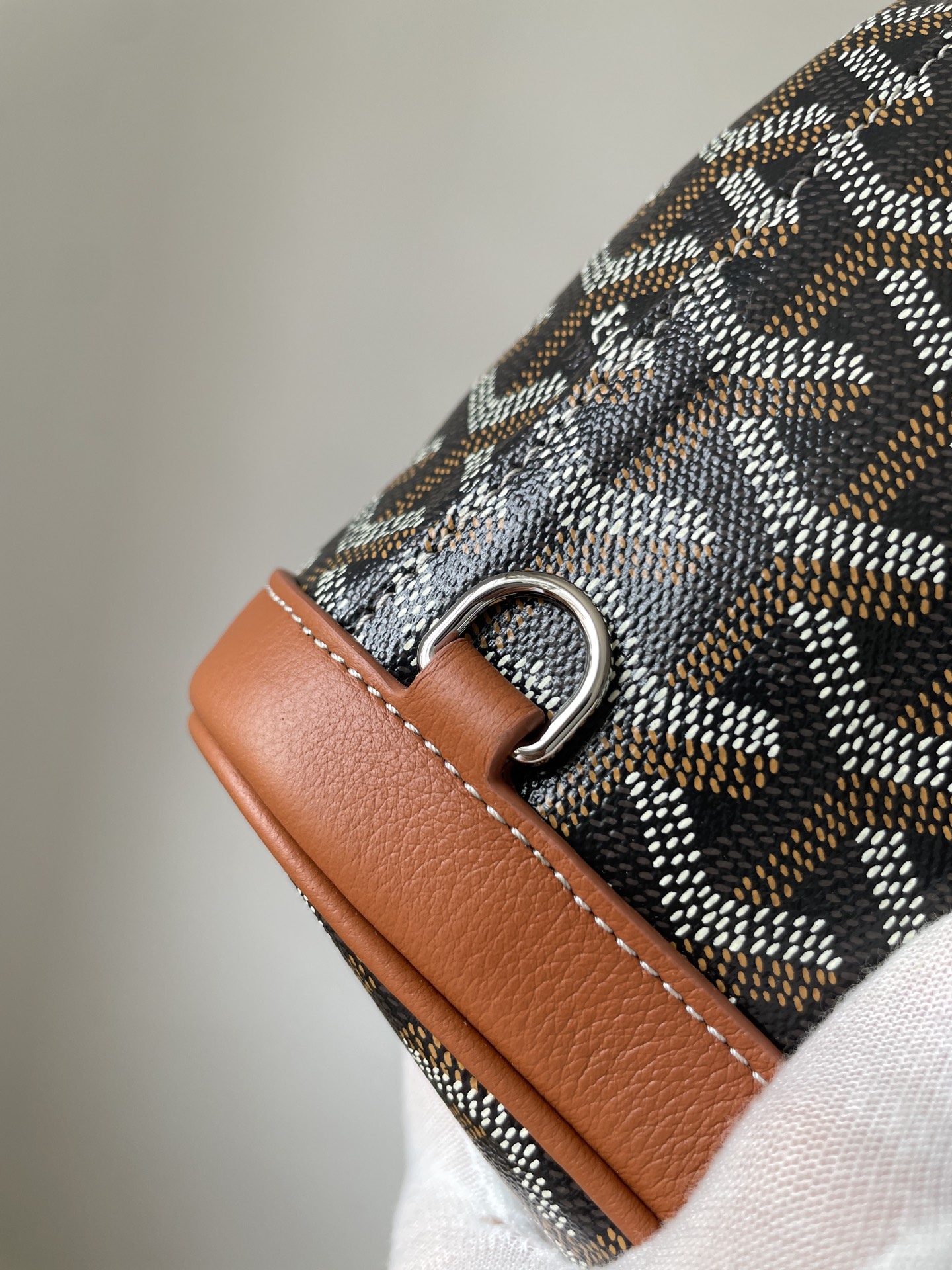 GOYARD Alpin Mini Canvas & Leather Backpack – Brown - Image 6