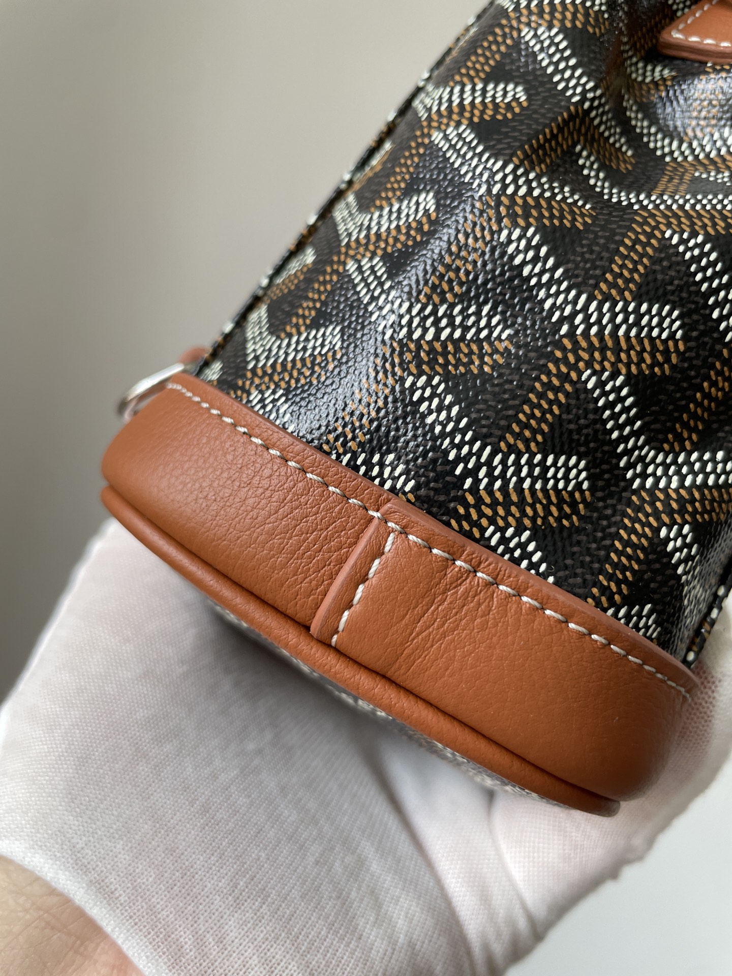 GOYARD Alpin Mini Canvas & Leather Backpack – Brown - Image 7