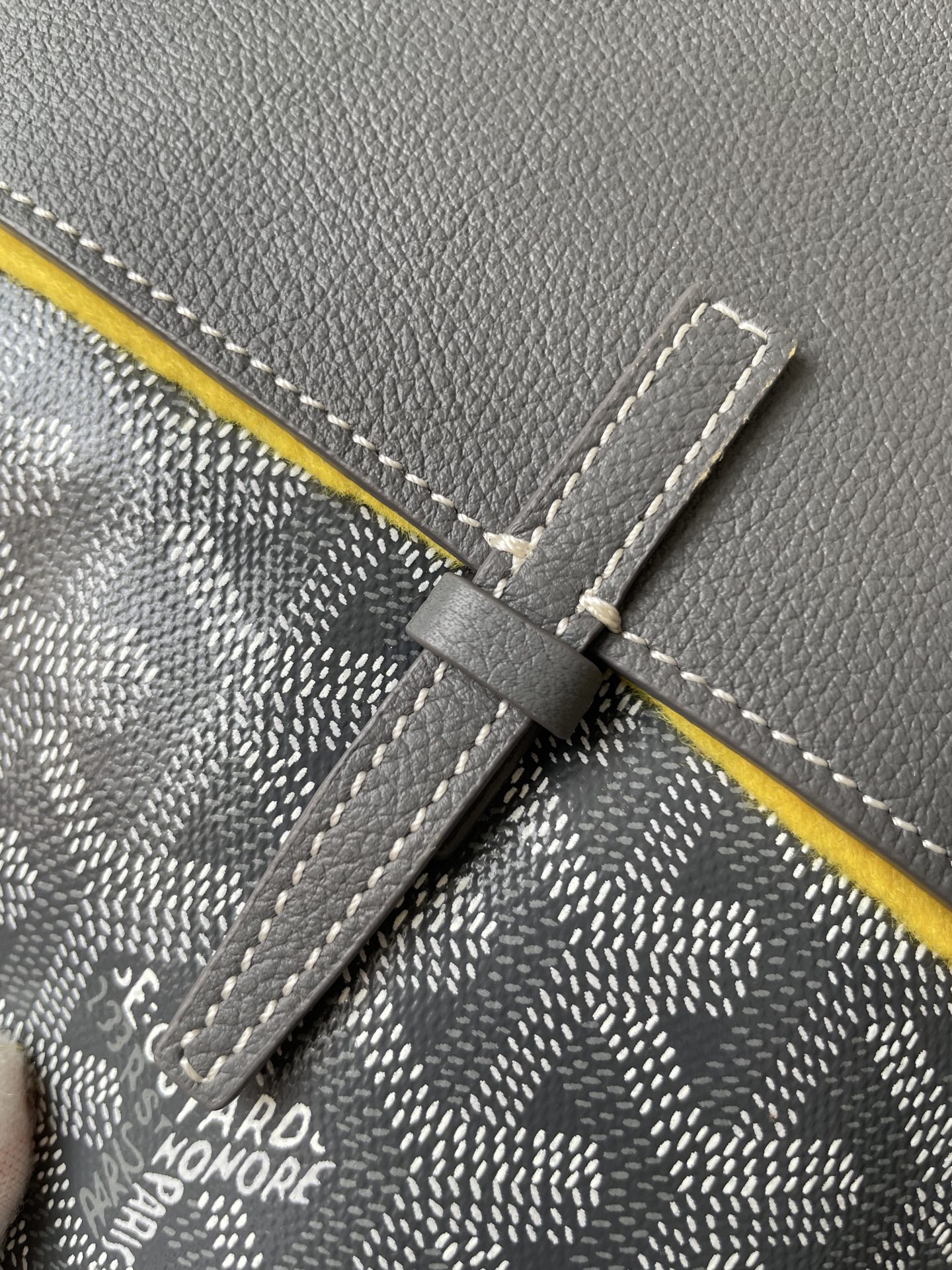 GOYARD Alpin Mini Canvas & Leather Backpack – Gray - Image 3