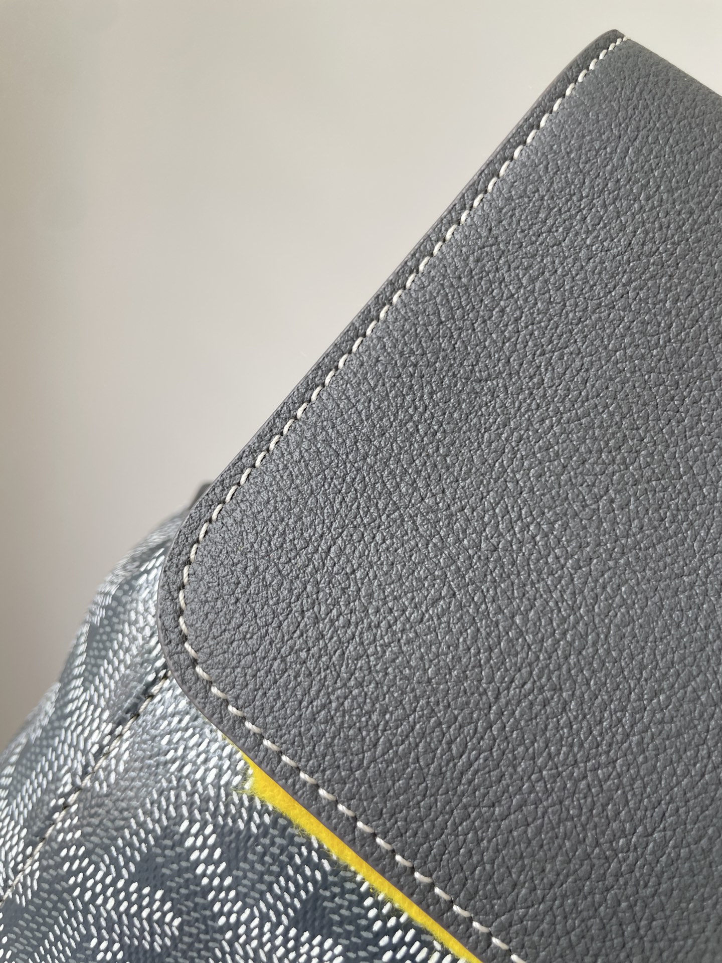 GOYARD Alpin Mini Canvas & Leather Backpack – Gray - Image 4