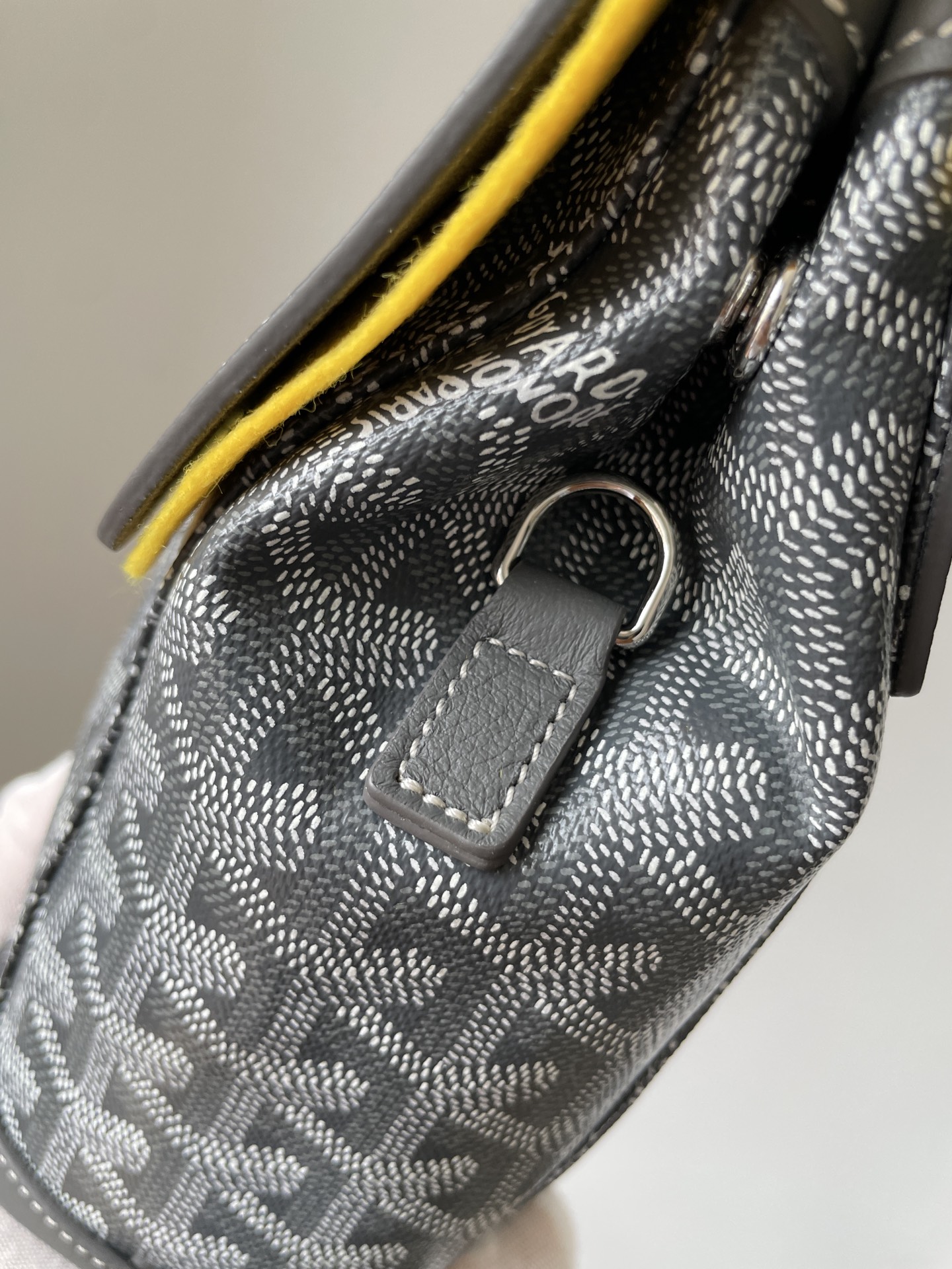 GOYARD Alpin Mini Canvas & Leather Backpack – Gray - Image 7