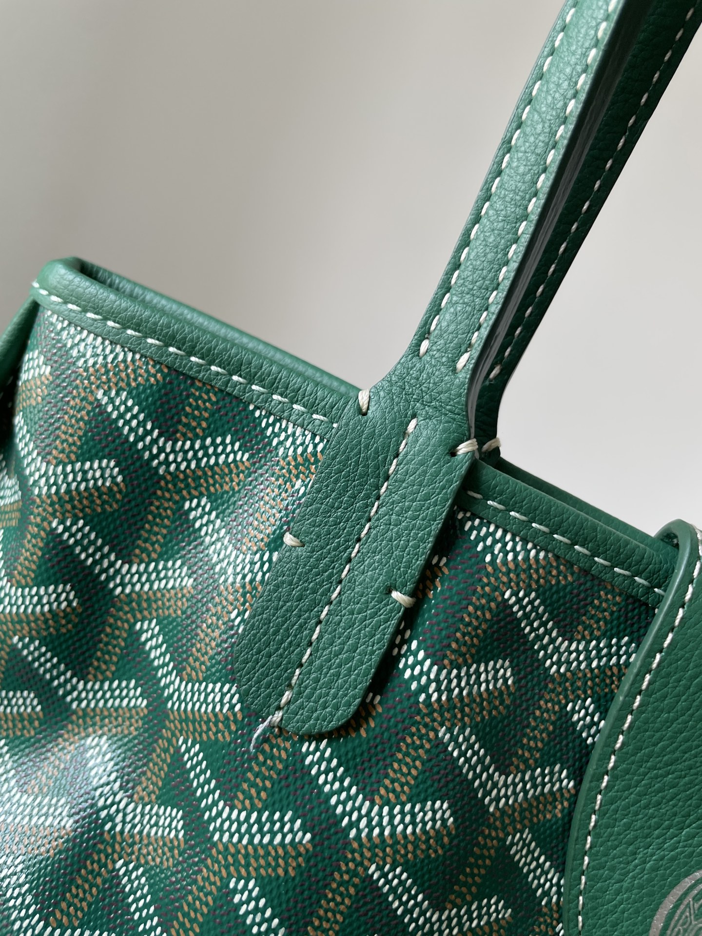 Goyard Anjou Mini Reversible Tote Bag with Y Pattern Coated Canvas and Leather Trim – Women - Image 7