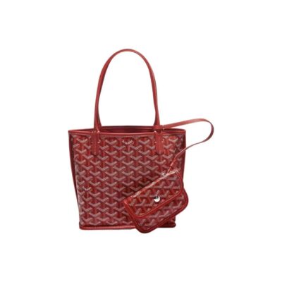 Goyard Anjou Mini Reversible Tote Bag with Y Pattern Coated Canvas and Leather Trim – Women