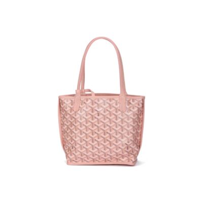 GOYARD Anjou Reversible Canvas & Calfskin Tote Mini Bag – Sakura Pink