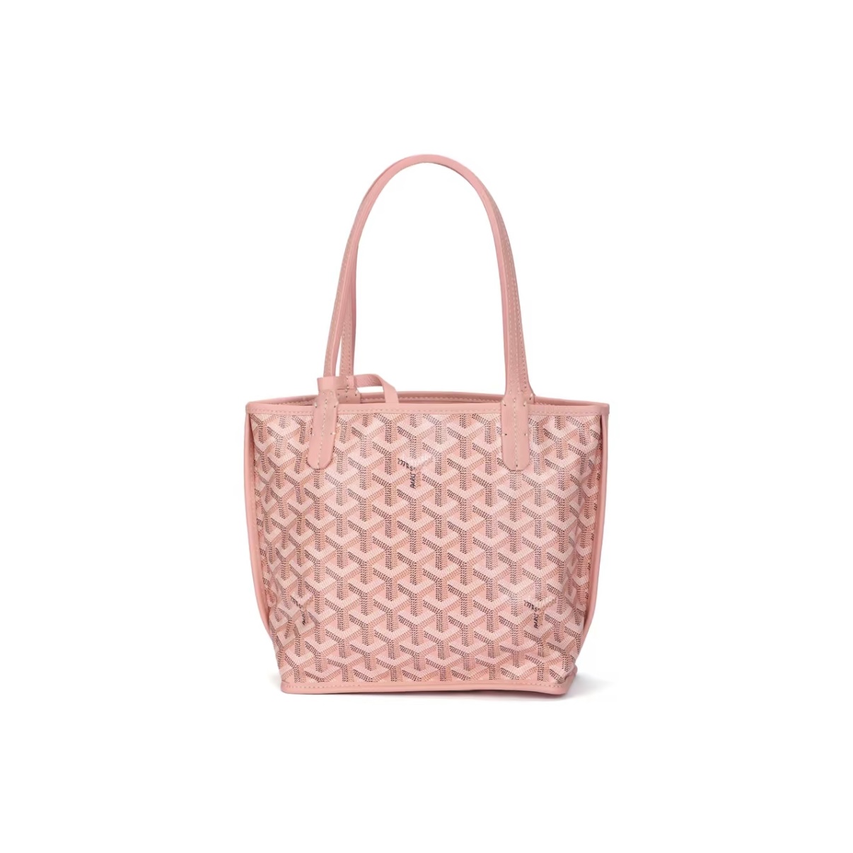 GOYARD Anjou Reversible Canvas & Calfskin Tote Mini Bag – Sakura Pink