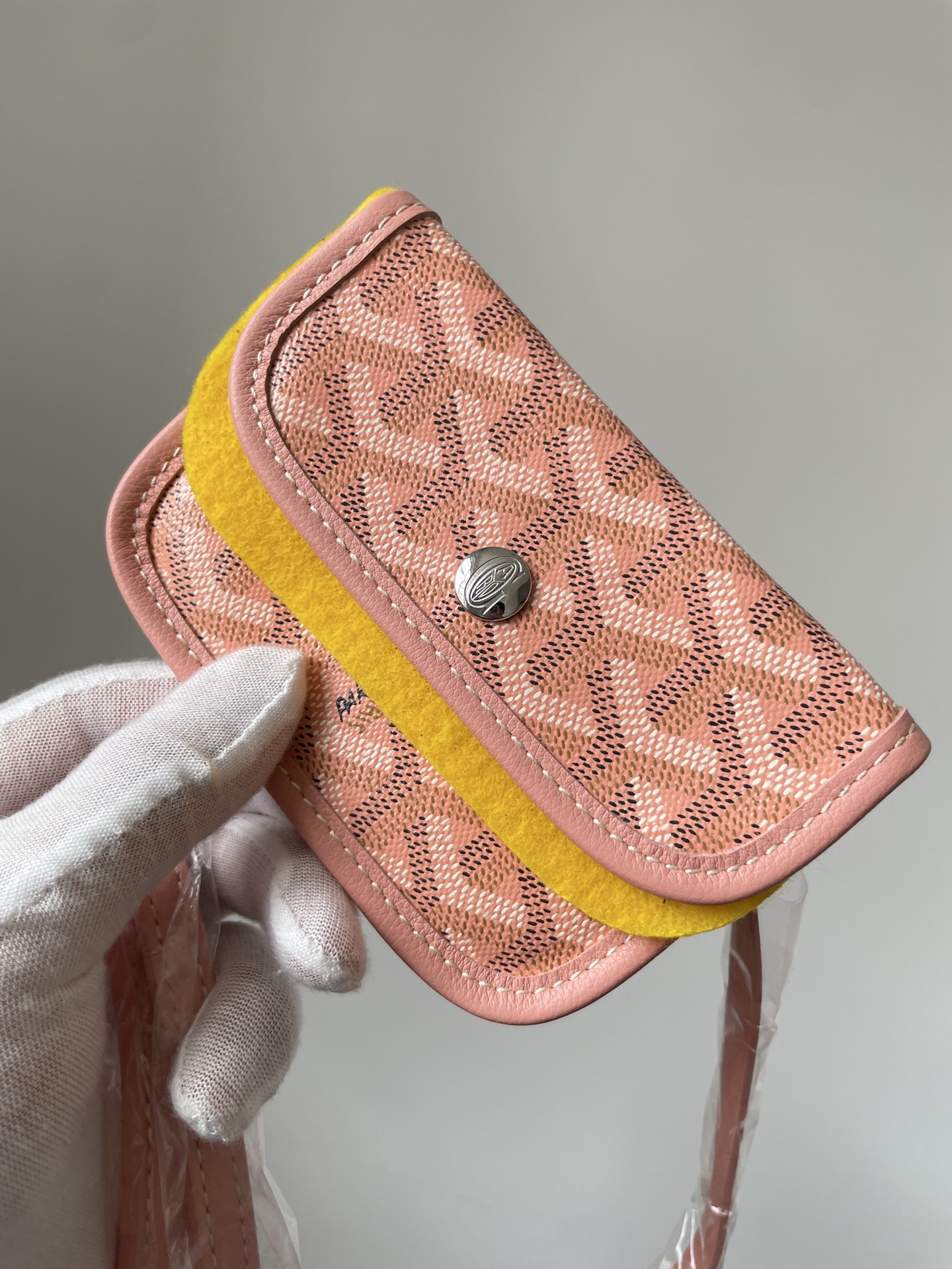 GOYARD Anjou Reversible Canvas & Calfskin Tote Mini Bag – Sakura Pink - Image 5