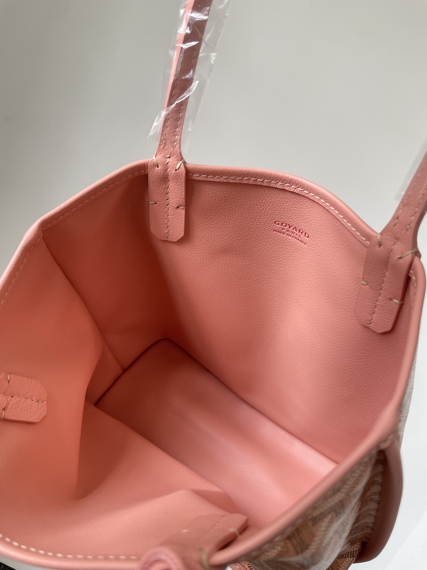 GOYARD Anjou Reversible Canvas & Calfskin Tote Mini Bag – Sakura Pink - Image 6