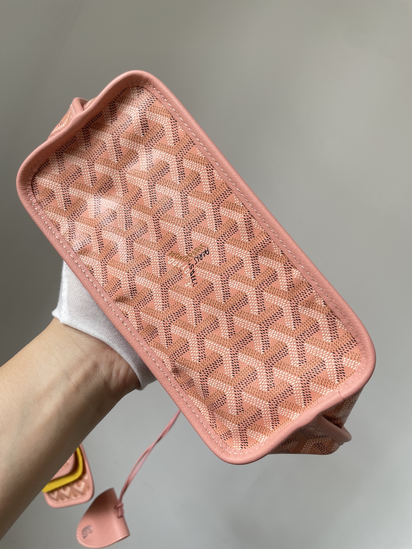 GOYARD Anjou Reversible Canvas & Calfskin Tote Mini Bag – Sakura Pink - Image 7