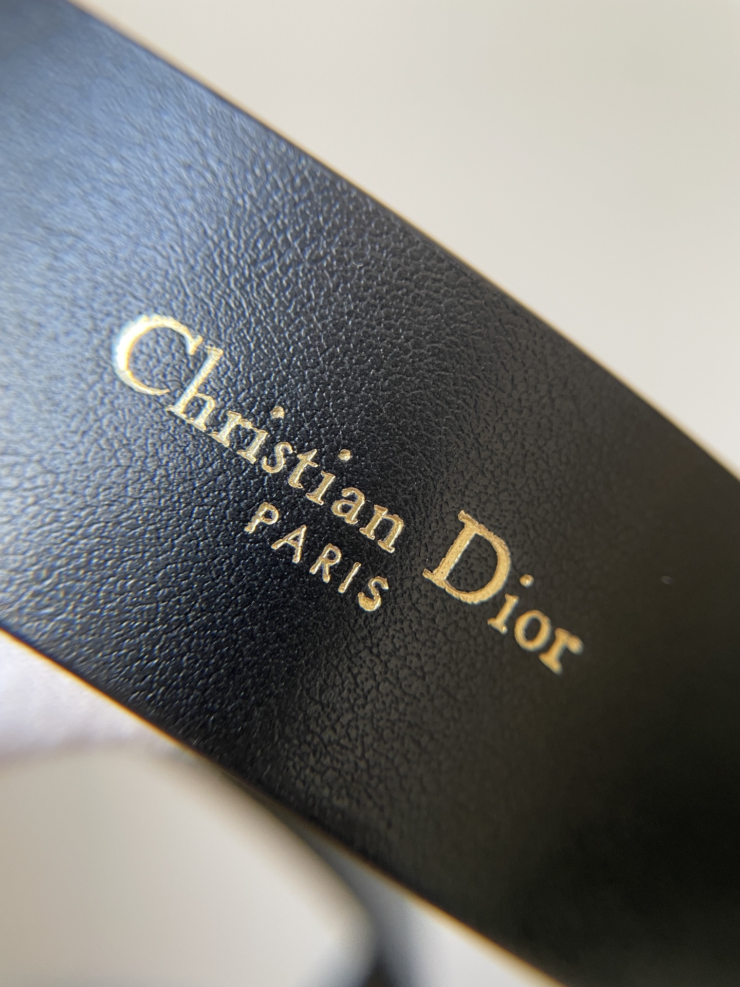 Dior CD Buckle Calfskin Metal Belt Women Black - Image 7