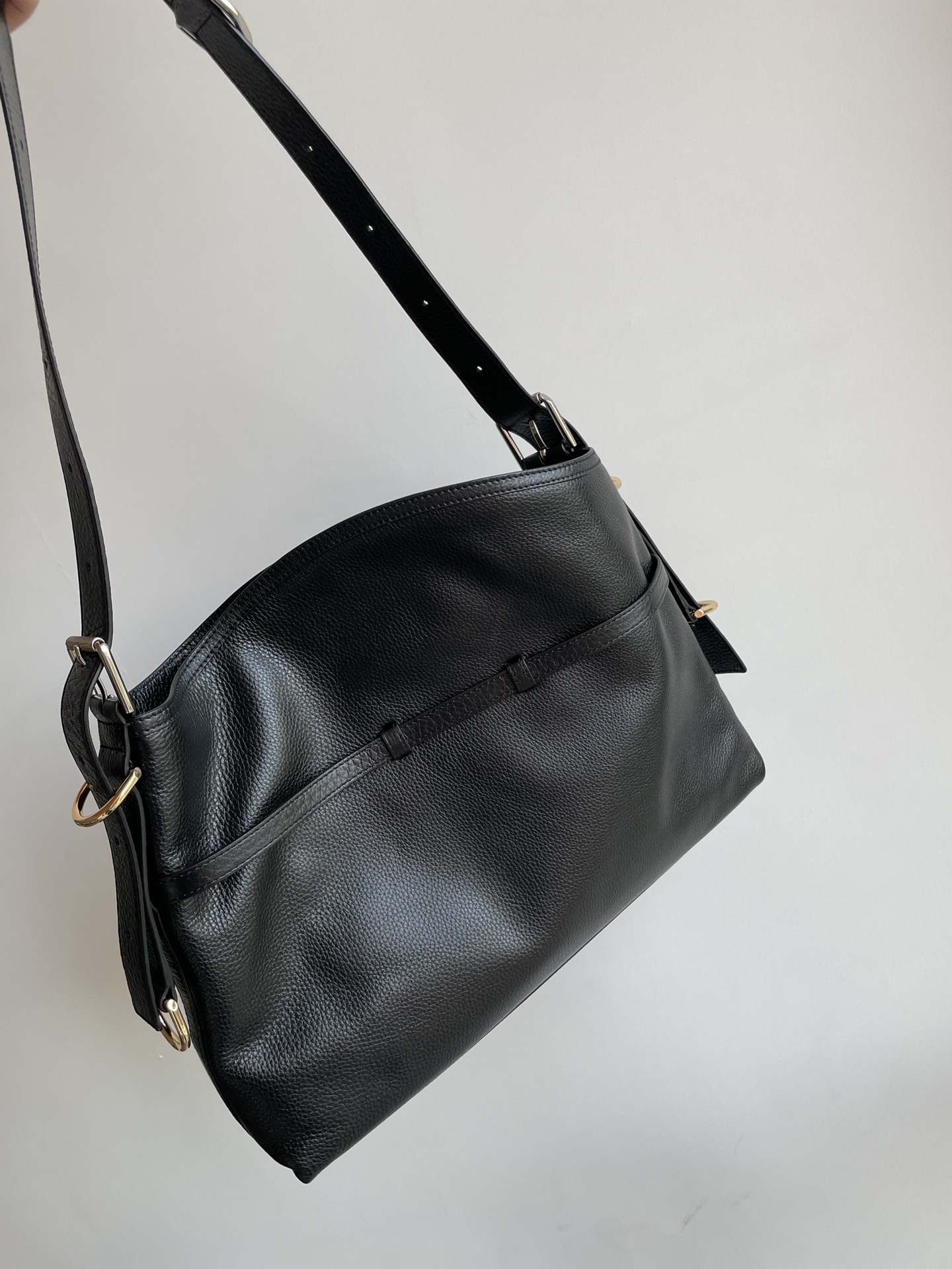 Givenchy Voyou Medium Calfskin Handbag – Black - Image 3