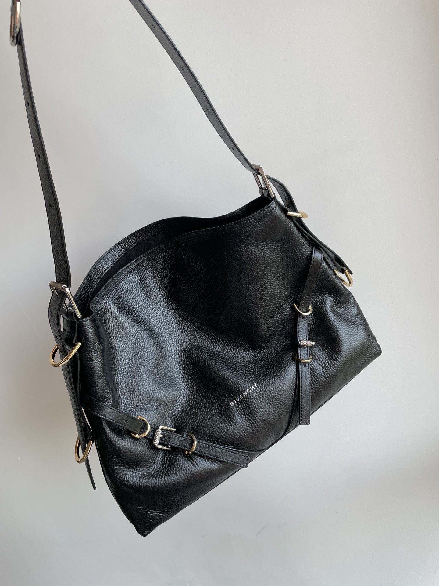 Givenchy Voyou Medium Calfskin Handbag – Black - Image 4