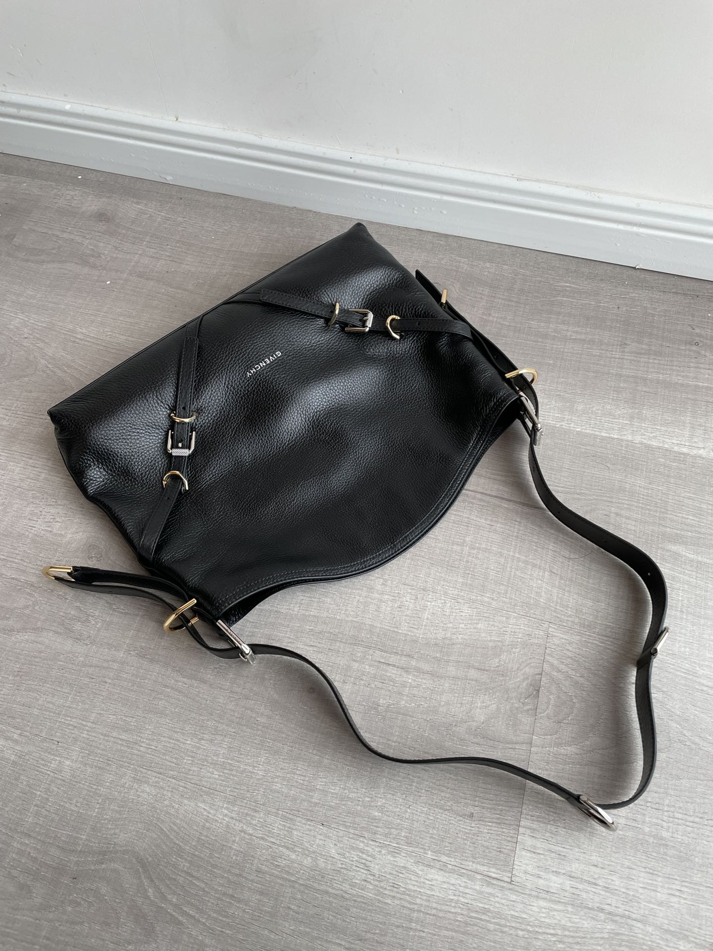 Givenchy Voyou Medium Calfskin Handbag – Black - Image 7