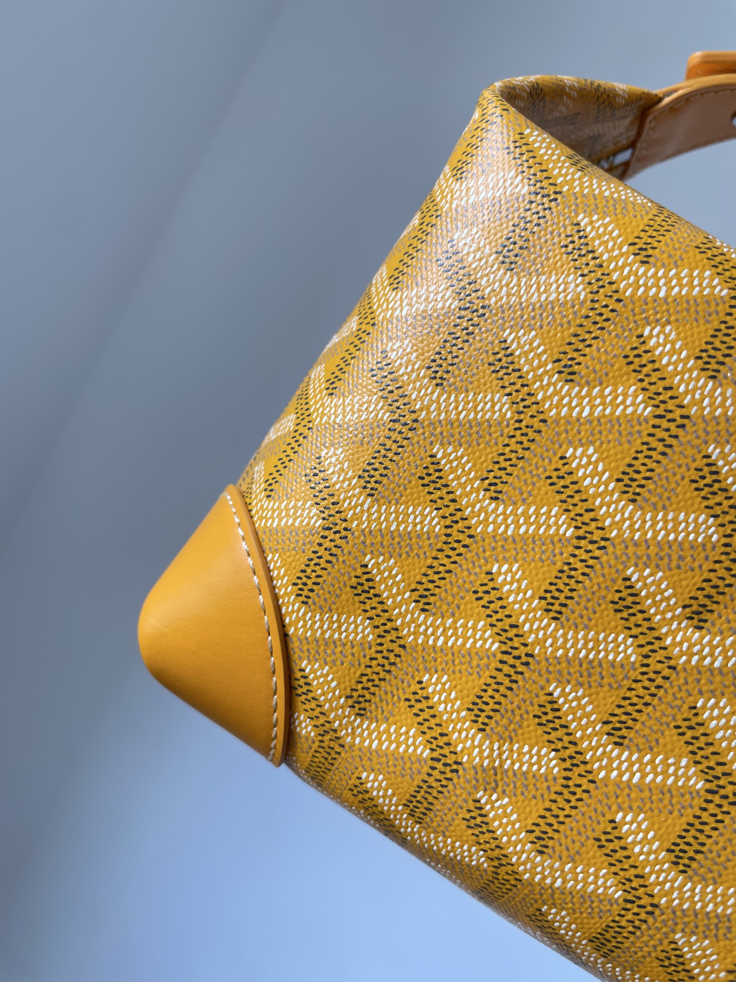 GOYARD Boeing Canvas & Calfskin Travel Toiletry Bag – Yellow - Image 7