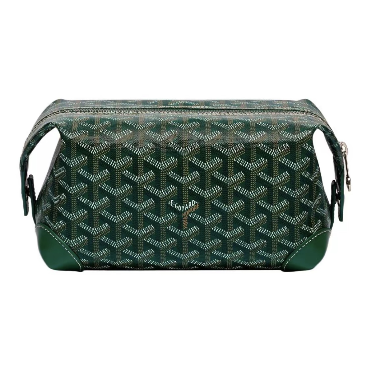 GOYARD Boeing Canvas & Calfskin Travel Toiletry Bag – Green