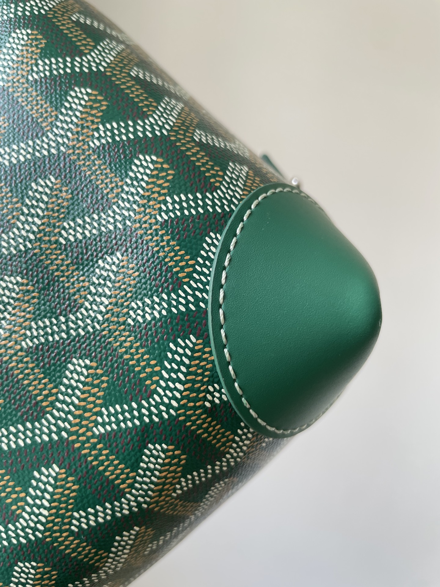 GOYARD Boeing Canvas & Calfskin Travel Toiletry Bag – Green - Image 7