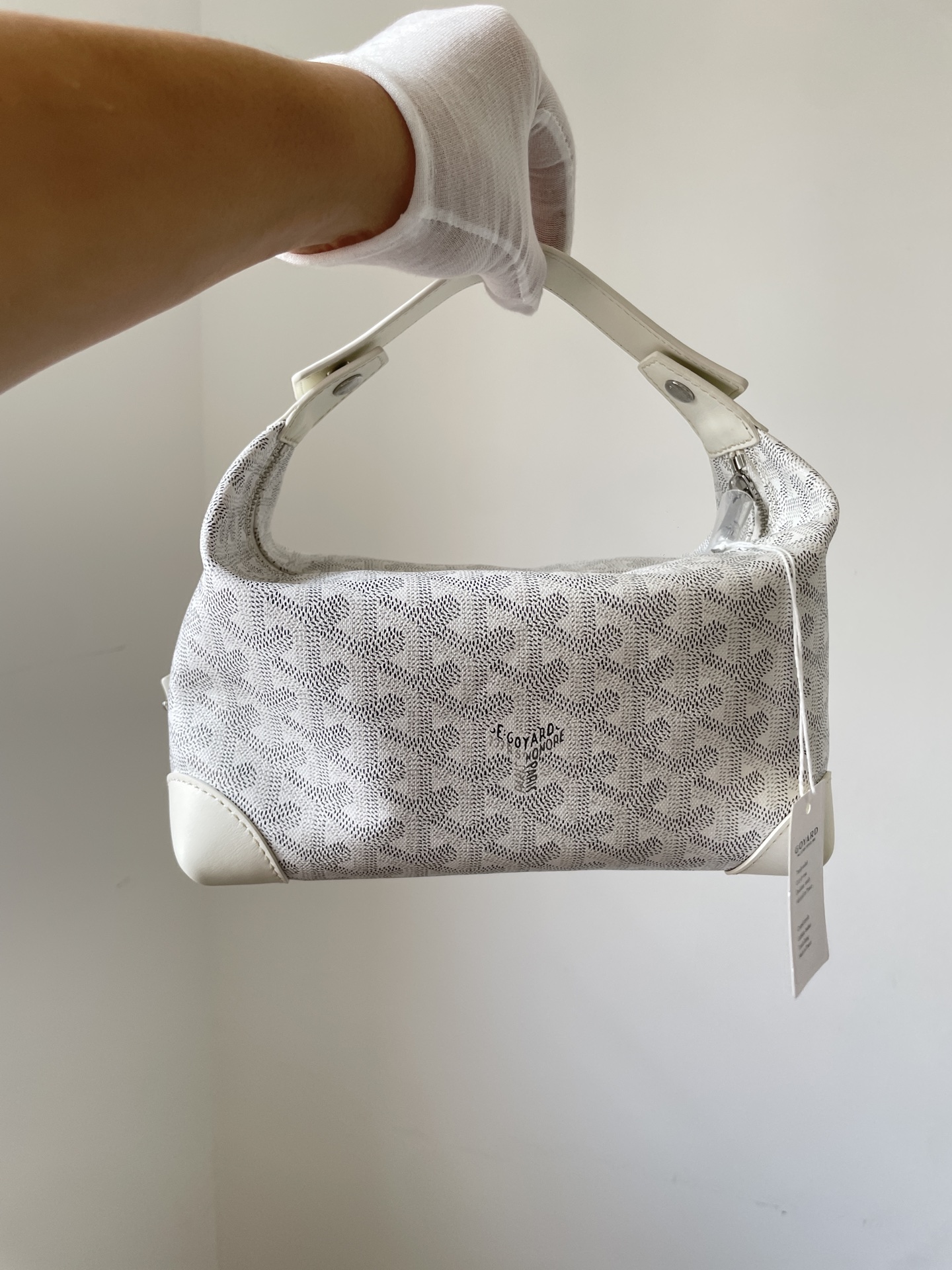 GOYARD Boeing Canvas & Calfskin Travel Toiletry Bag – White - Image 2
