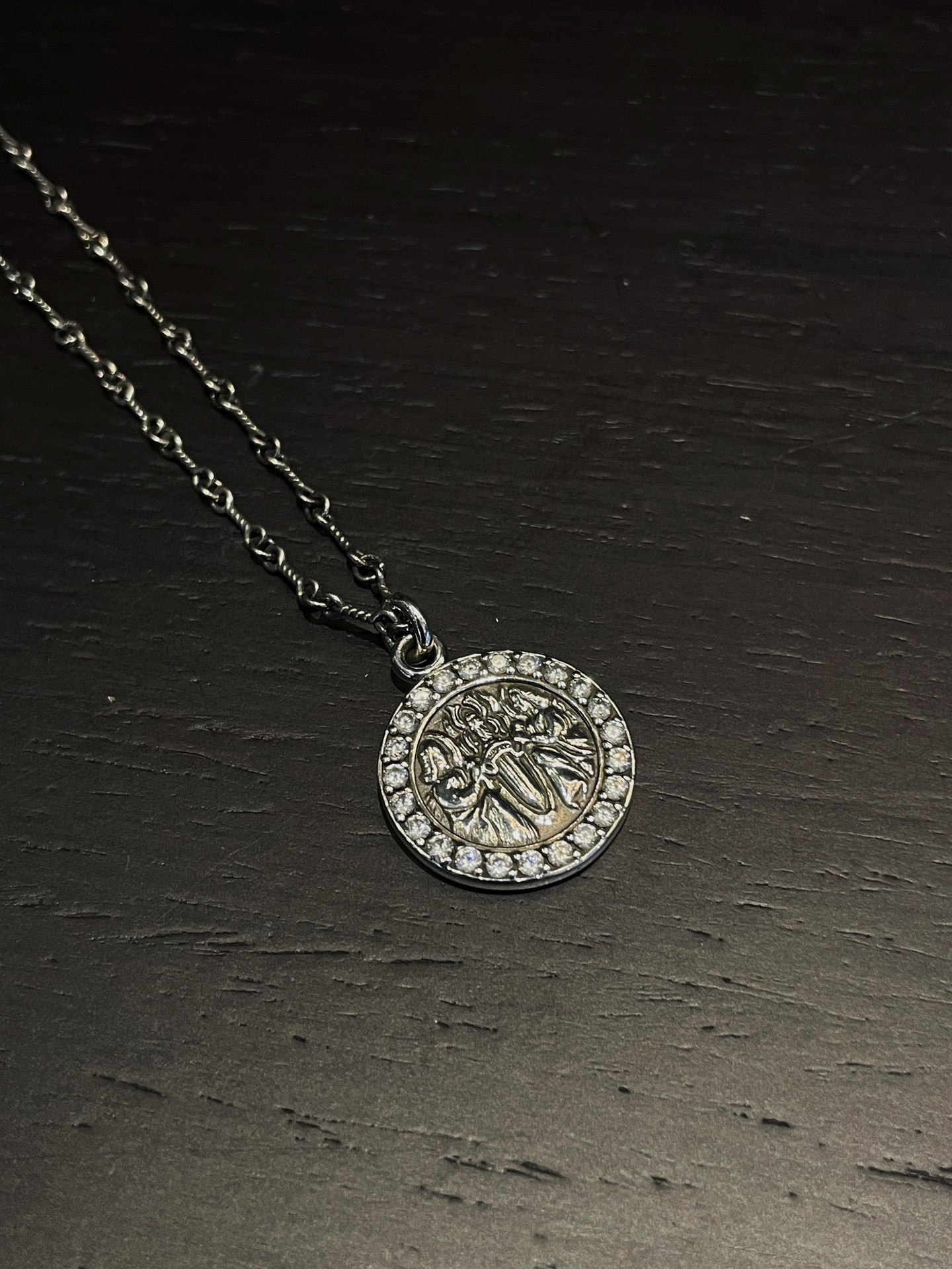 Chrome Hearts Full Diamond Angel Medallion Necklace - Image 4