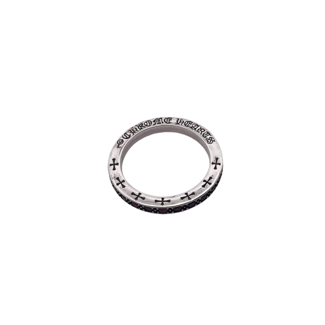 Chrome Hearts 3mm Red Diamond Band - Image 3