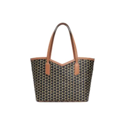Moynat Canvas and Leather Trim Tote Bag – Brown