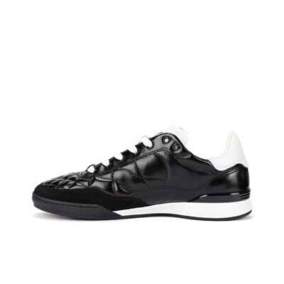 Chanel 25S Round Toe Flat Lace-Up Low-Top Sneakers Women Black