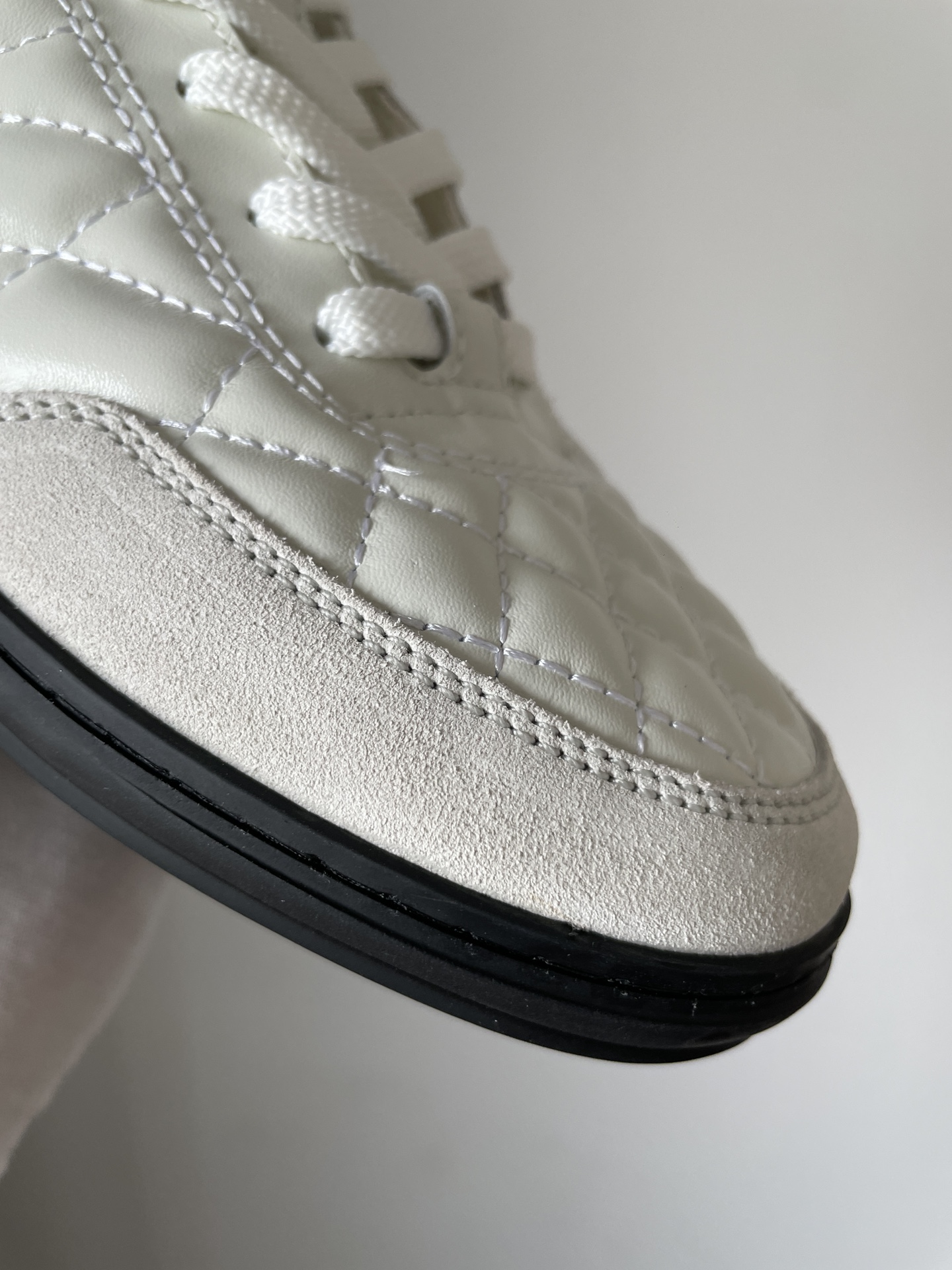 Chanel 25S Round Toe Lace-Up Low-Top Sneakers Women White - Image 7