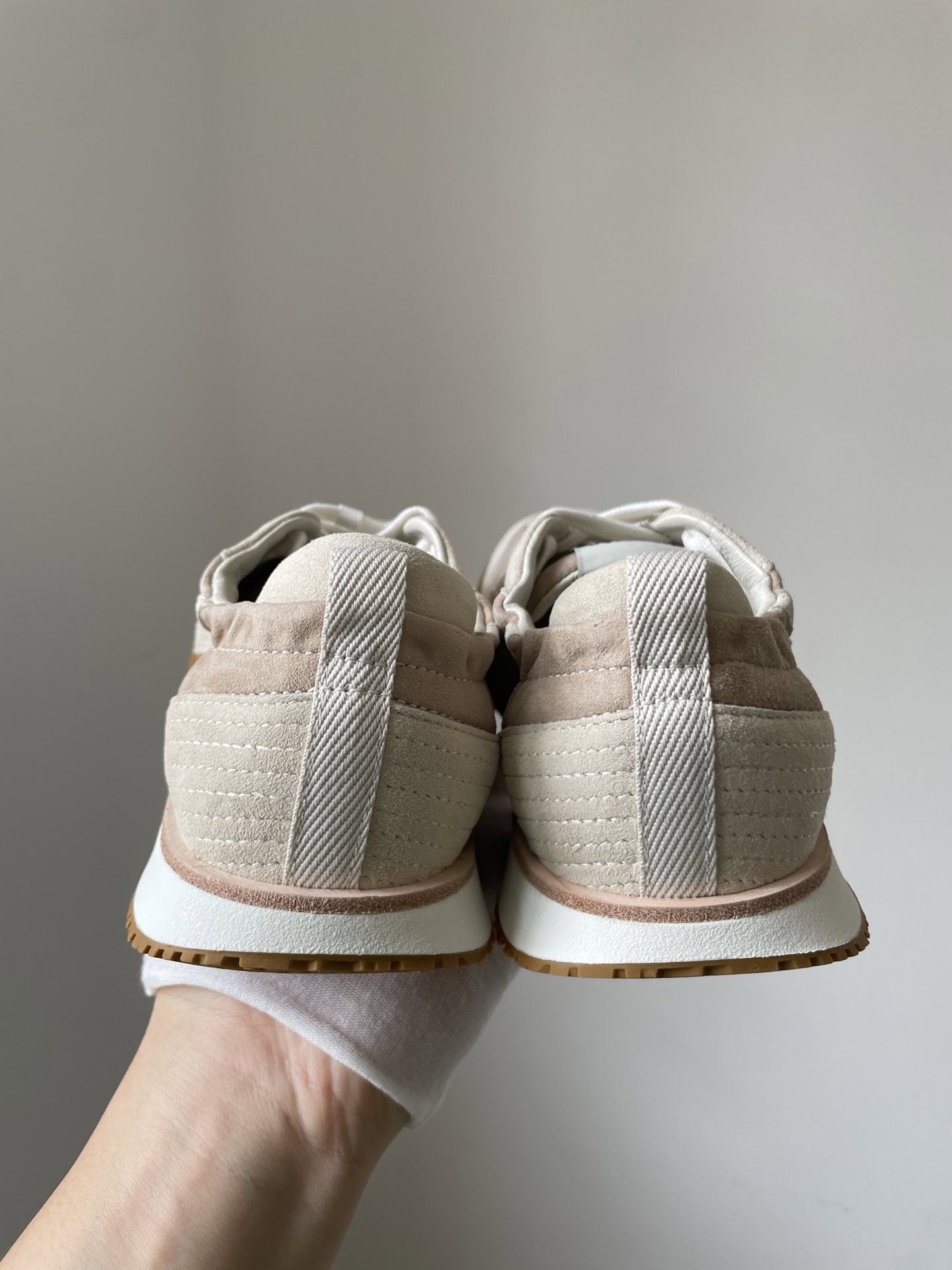 Hermes Jet Leather Round Toe Lace-Up Low-Top Trainers Unisex Off White - Image 5