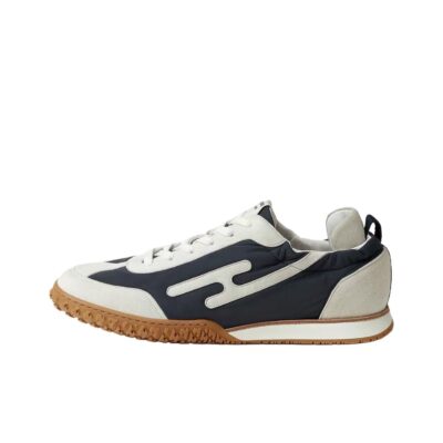 Hermes Jet Suede Lambskin Lace-Up H Logo Trainers Men Blue White
