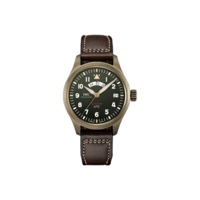 IWC Pilot’s Watch “MJ271” Special Edition Automatic Mechanical Movement Dual Time Zone Date Display Anti-Magnetic Men’s Watch Swiss Watch 41mm Green Dial Alloy Case