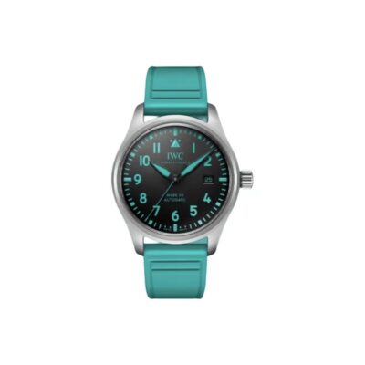 IWC Pilot’s Watch Mercedes-AMG Petronas Team Special Edition Automatic Mechanical Movement 100M Water Resistant Men’s Watch Swiss Watch 40mm Black Dial Titanium Case Rubber Strap