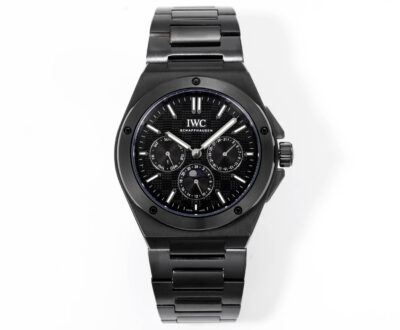 IWC Ingenieur Automatic 41.6mm Black Dial Black Steel Men's Watch