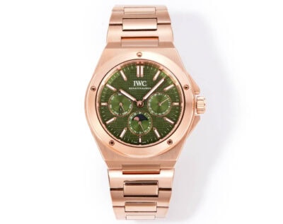 IWC Ingenieur Automatic 41.6mm Green Dial Rose Gold Men's Watch